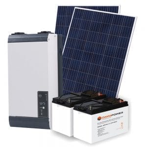 1kW Off-Grid Solar Kit - Lead-Acid Batteries